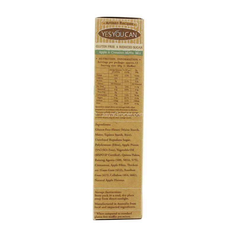 Yes You Can Apple & Cinnamon Muffin Mix 400g