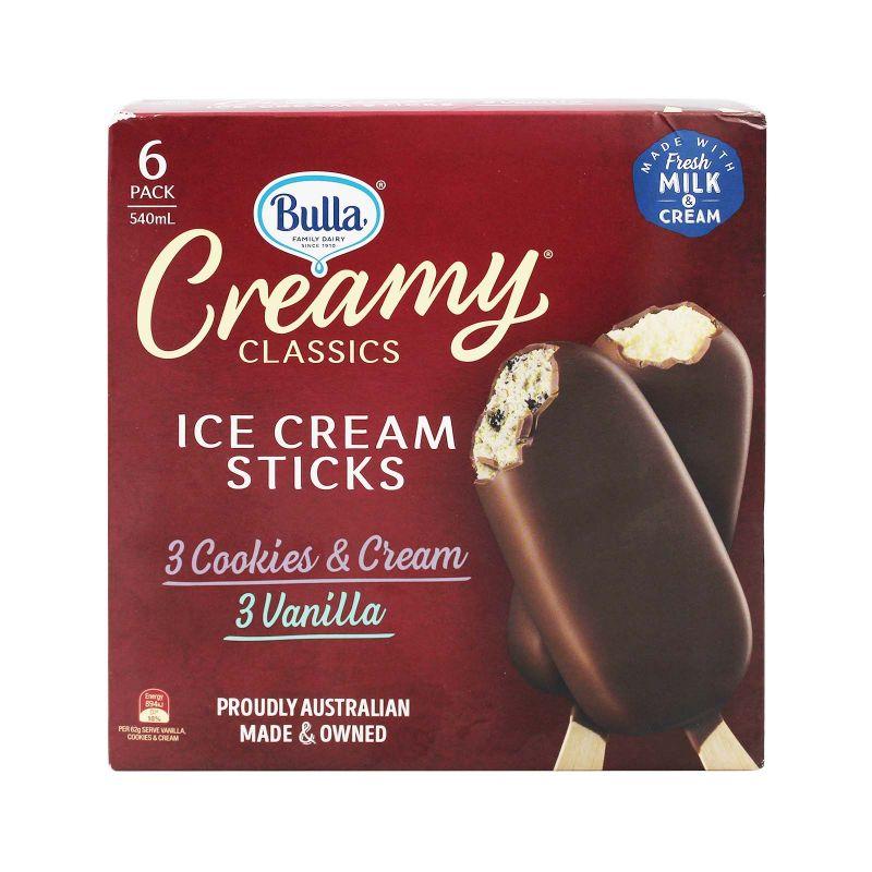 Bulla Creamy Classics Vanilla and Cookies & Cream 540ml