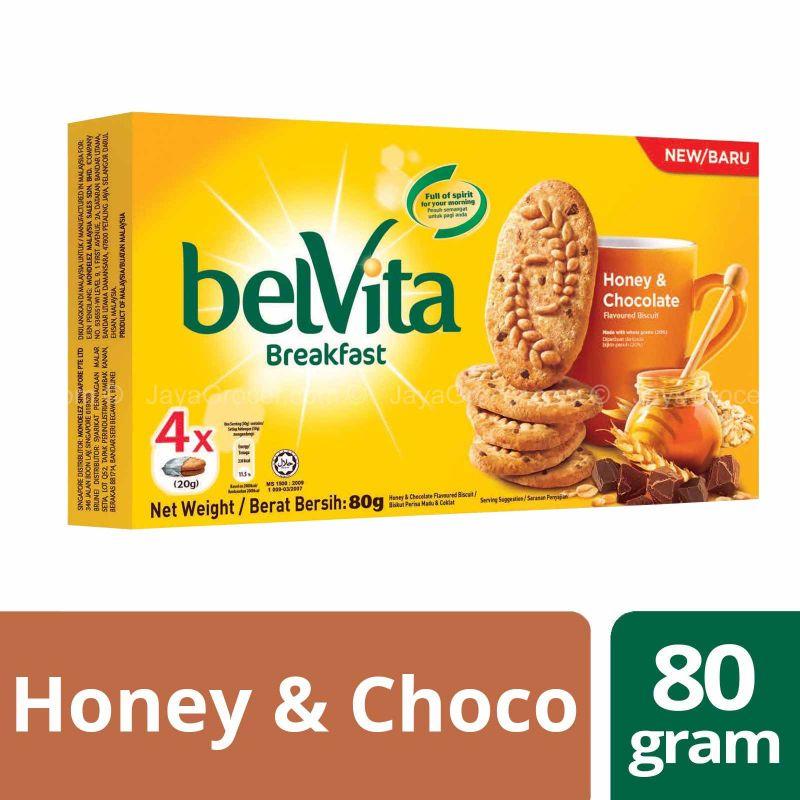 Belvita Honey & Chocolate Flavoured Biscuit 80g