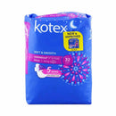 Kotex Soft & Smooth Overnight Wing Pad 32cm x 6pcs