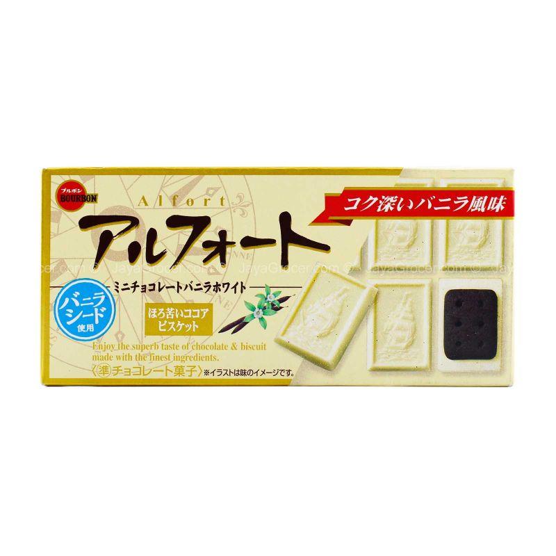 Bourbon Alfort Mini Choco Vanilla White Biscuits 12pcs