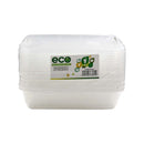 Eco Disposable Translucent Rectangular Container 10pcs