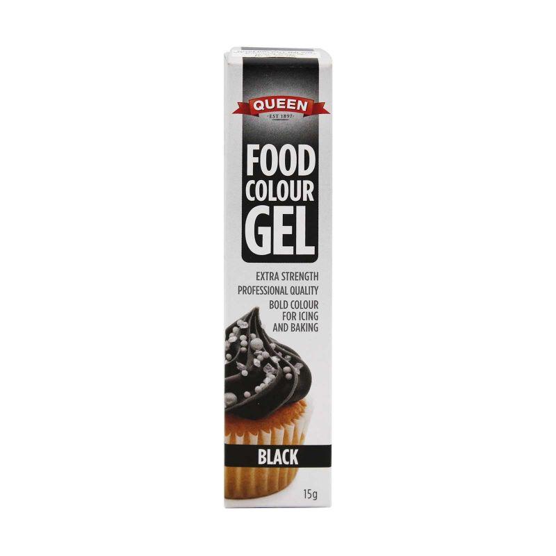 Queen Black Food Colour Gel 15g