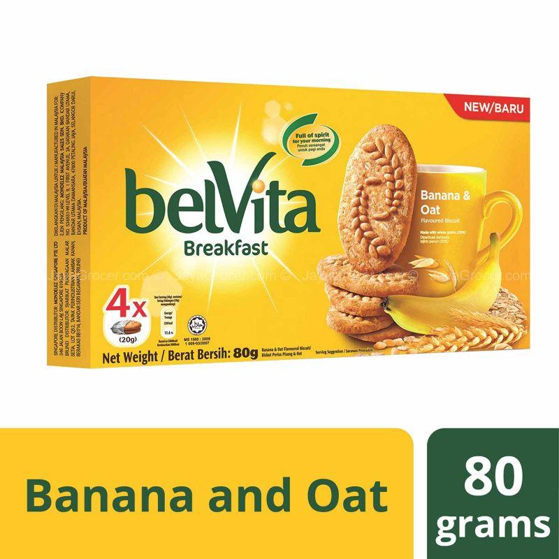 Belvita Breakfast Banana & Oat Flavoured Biscuit 20g x 4