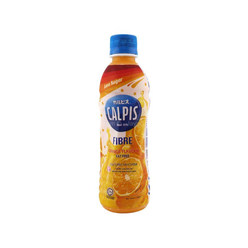 Calpis Fibre Less Sugar Orange Flavour Cultured Milk Drink 350ml