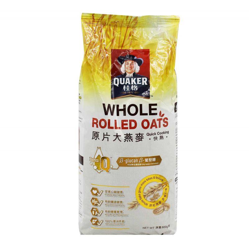 Quaker Whole Rolled Oats 800g
