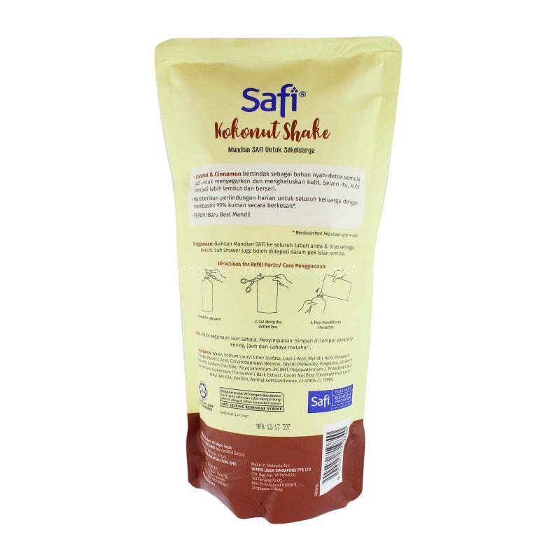 Safi Kokonut Shake Anti-Bacterial Shower Gel Refill 850g