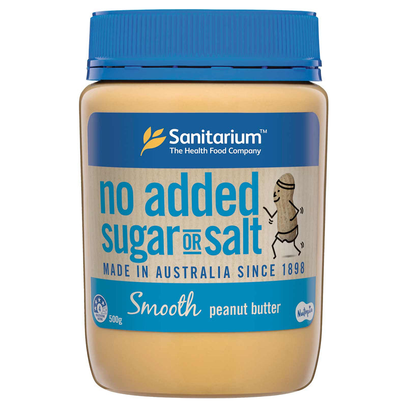 Sanitarium Smooth No Added Sugar or Salt Peanut Butter Spread 500g