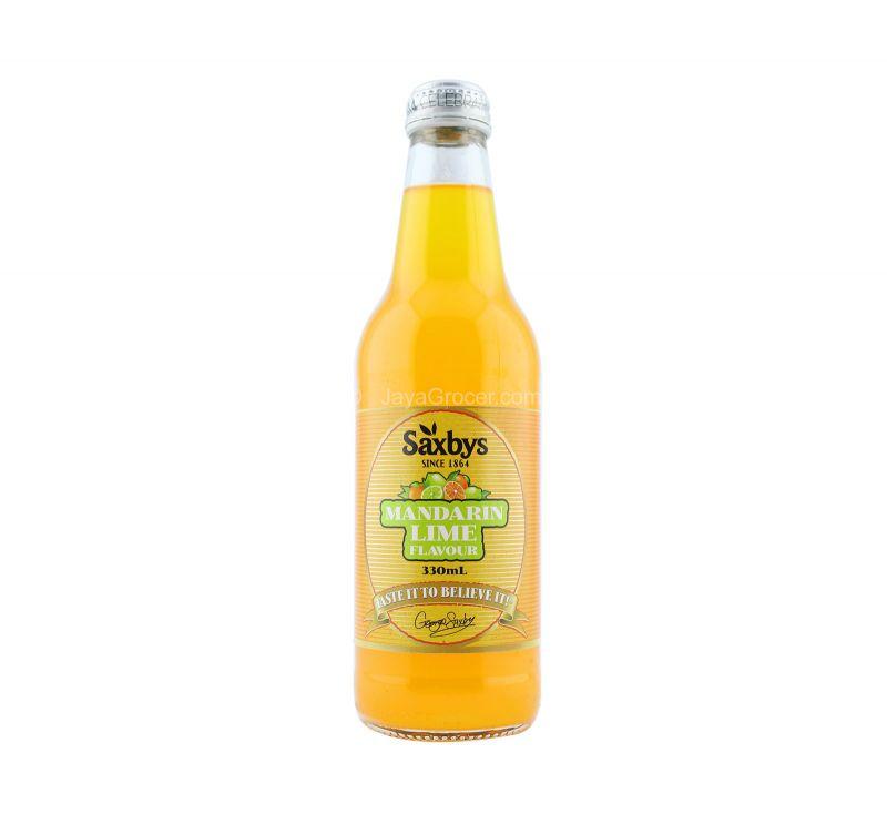 Saxbys Mandarin Lime Soft Drink 330ml