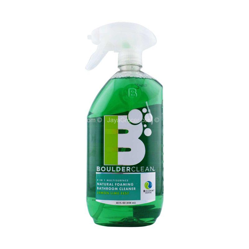 Boulder Clean 4 in 1 Natural Foaming Bathroom Cleaner Lemon Lime Zest 828ml