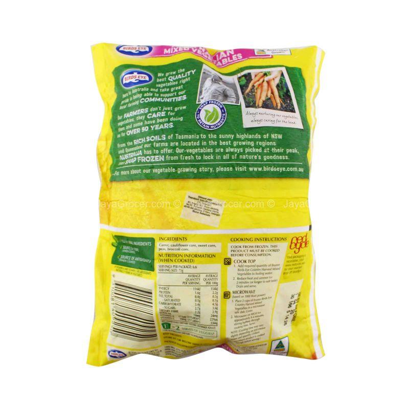 Bird's Eye Australian Country Harvest Mixed Vegetables 500g