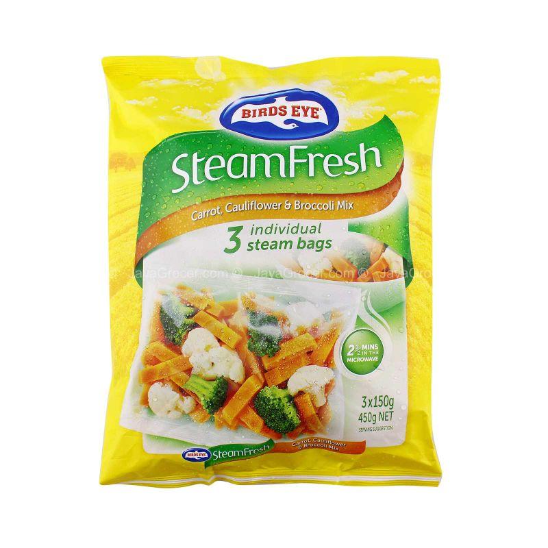 Bird's Eye Steam Fresh Carrot, Cauliflower and Broccoli Mix 450g