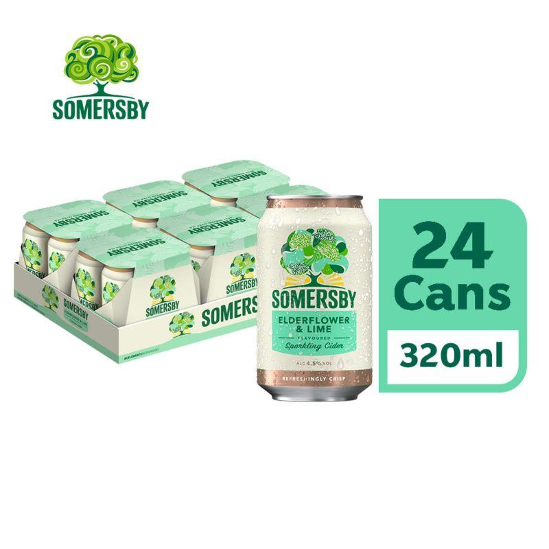 Somersby Elderflower & Lime Flavoured Premium Cider 320ml