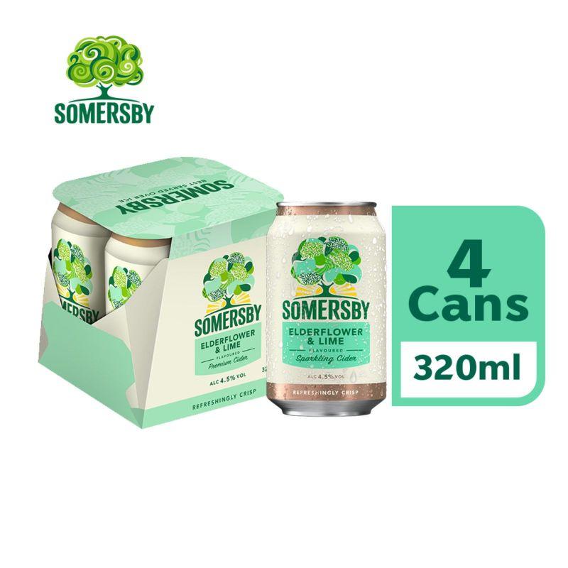 Somersby Elderflower & Lime Flavoured Premium Cider 320ml