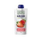 Farmers Union Greek Pouch Strawberry 130g