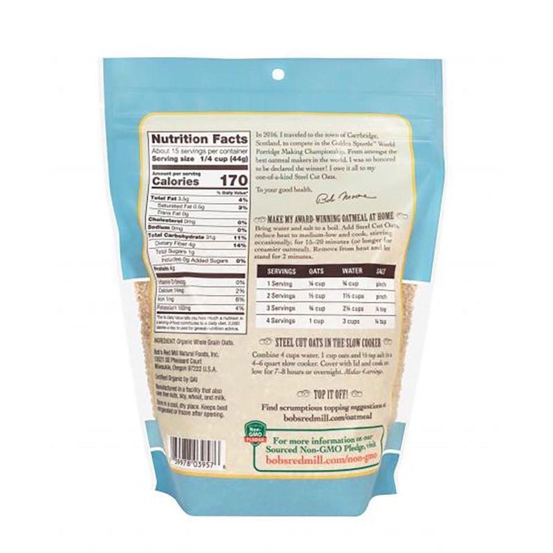 Bob's Red Mill Organic Steel Cut Oats 680g