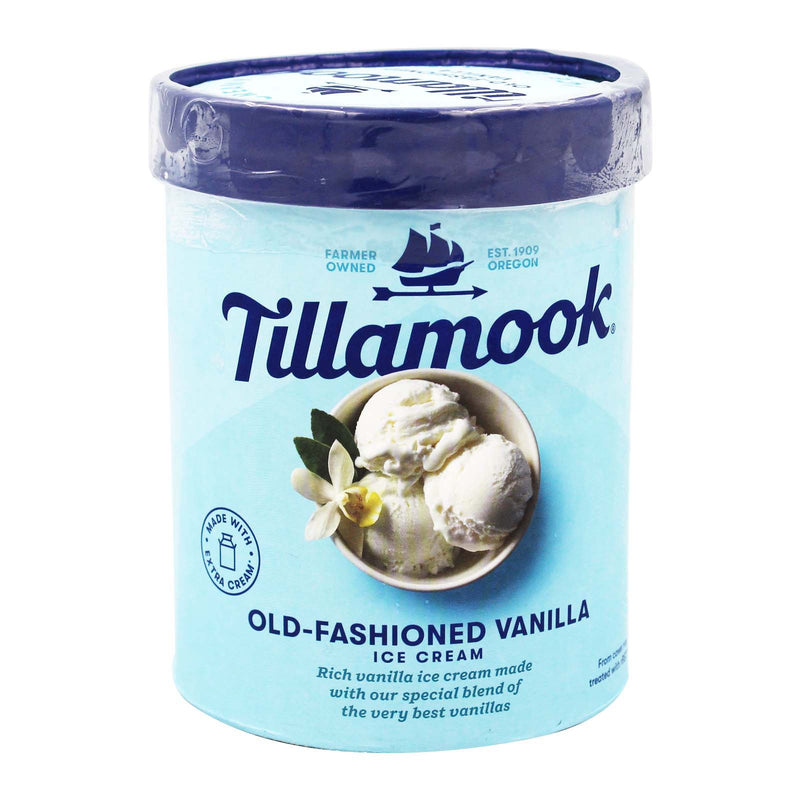 Tillamook Old Fashioned Vanilla Really Creamy Ice Cream 1.42L