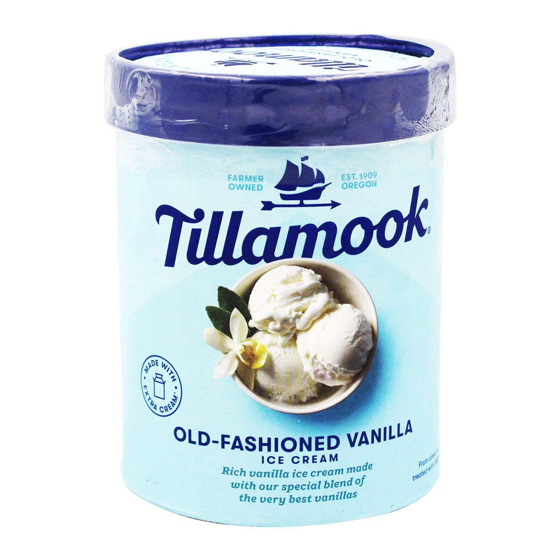 Tillamook Old Fashioned Vanilla Really Creamy Ice Cream 1.42L