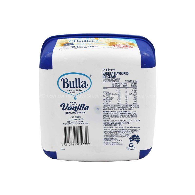 Bulla Real Dairy Vanilla Ice Cream 2L