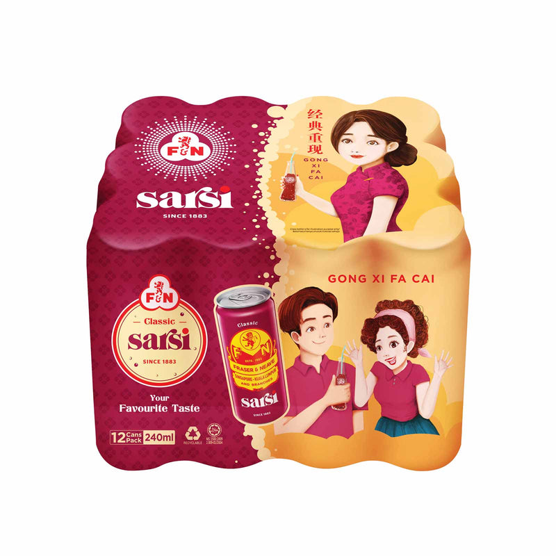 F&N Classic Sarsi Carbonated Drink 240ml x 12