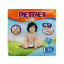 PETPET Mega Pack L Size Baby Diapers 60pcs
