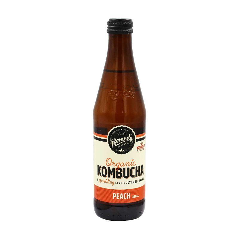 Remedy Organic Kombucha Peach 330ml