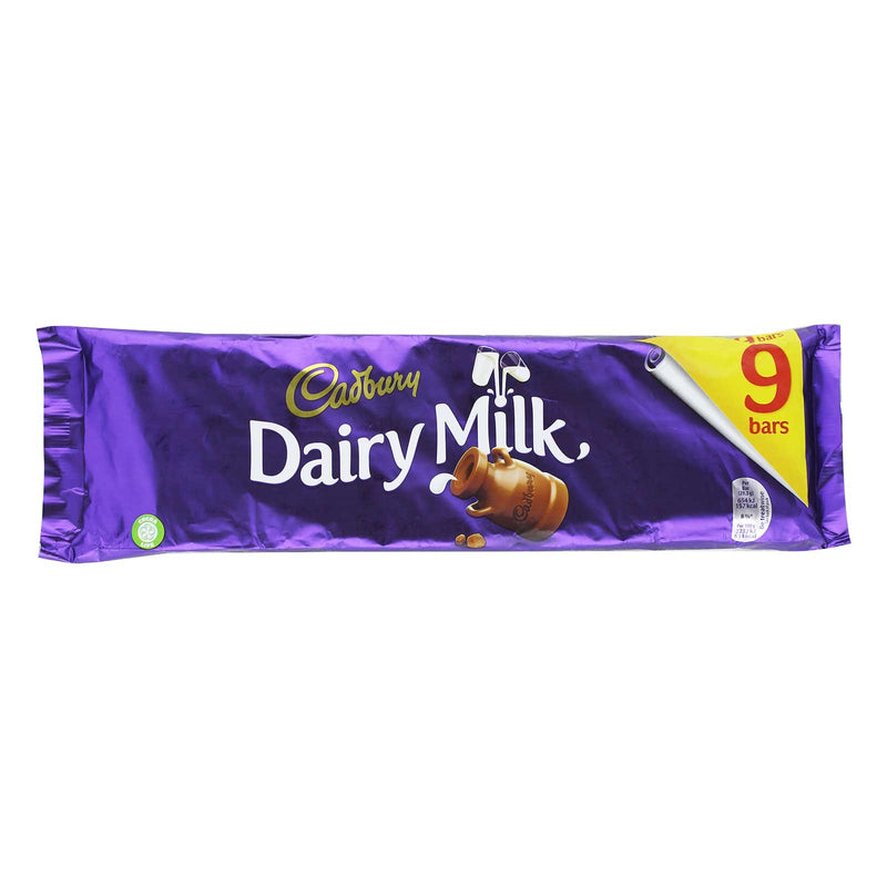 Cadbury Dairy Milk 9 Bars 263.7g
