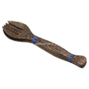 Wooden Fork & Spoon Dark Brown 29cm 1set