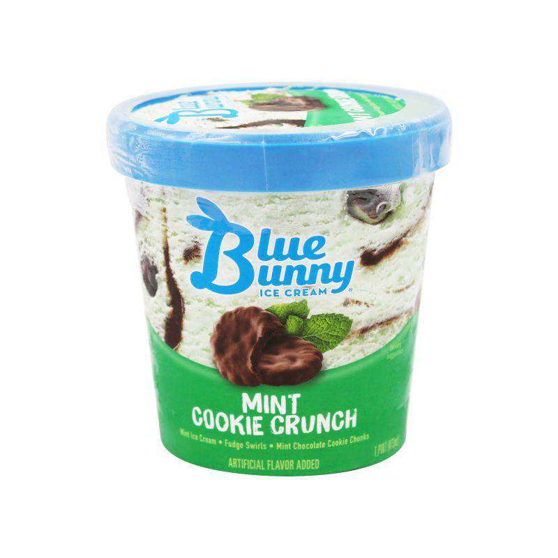 Blue Bunny Mint Cookie Crunch Ice Cream 473ml