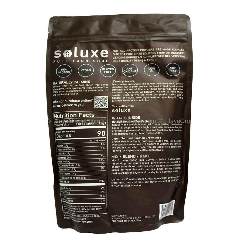 Soluxe Genmai Roast Plant Protein 500g