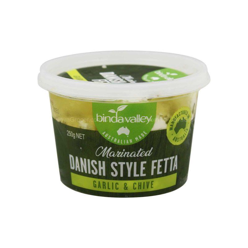 Binda Valley Marinated Danish Style Fetta with Garlic & Chive 250g