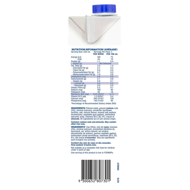 Sanitarium So Good Long-Life Unsweetened Cashew Milk 1L