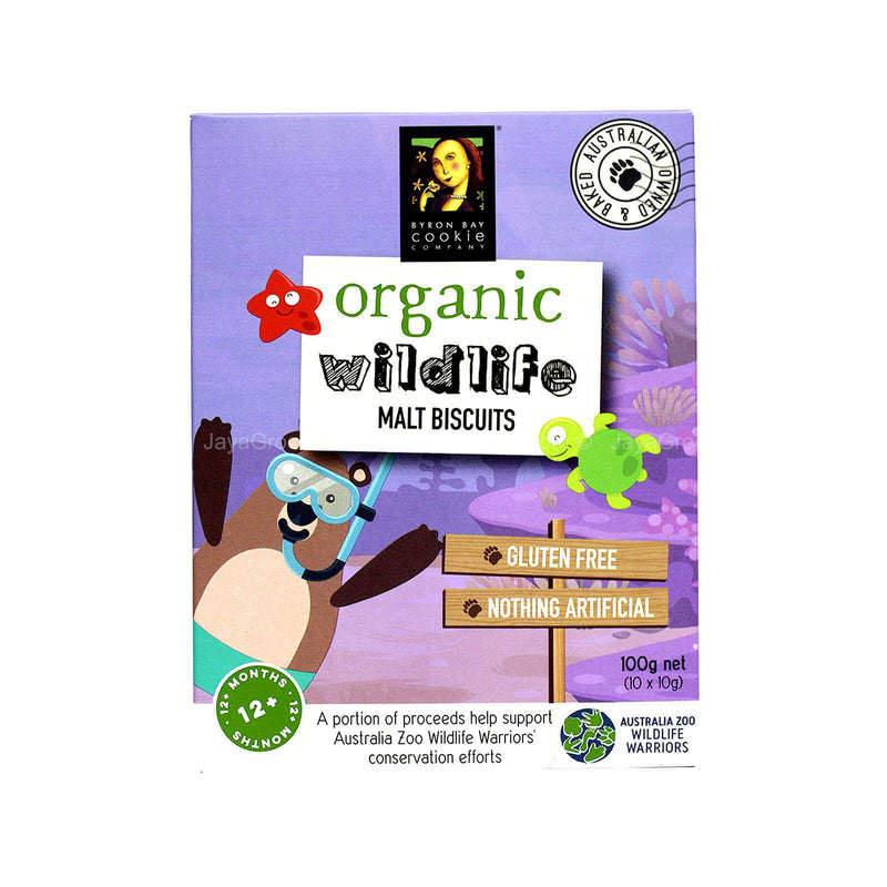 Byron Bay Organic Wildlife Malt Biscuits 100g