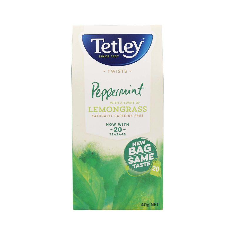 Tetley Twists Peppermint Lemongrass 40g