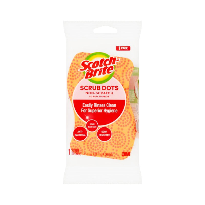 Scotch Brite Dot Non-Scratch Scrub Sponges 2pcs